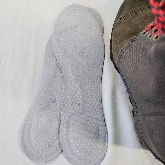 Sorel PDX Lace Wedge Lexie Wedge quarry grey pink red 8.5 waterproof - Picture 7 of 8